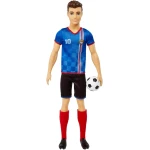 Barbie Careers Ken Soccer Player Fashion Doll with Cropped Hair, #10 Uniform, Soccer Ball for Kids - Barbie