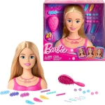 Matte Barbie Styling Head with Blonde Hair & 20 Accessories for Hair Styling Fun - Barbie
