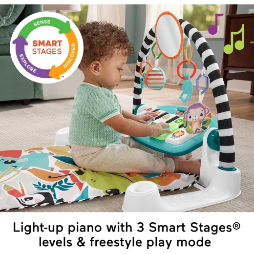 جهاز لعب الأطفال فيشر برايس، دريمز آند جرو، مع بيانو موسيقي وأنشطة تنموية للأطفال حديثي الولادة - فيشر برايس - Image 4