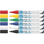 أقلام تحديد أكريليك Schneider Paint-It 310 - مجموعة محفظة 6 ألوان - شنايدر