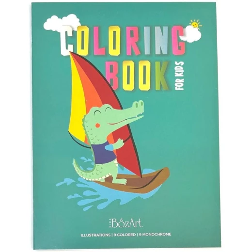 كتاب تلوين تمساح بوزارت 16 صفحة 21x28 سم