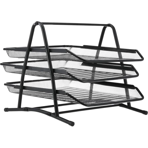 صينية مكتب معدنية بثلاثة طوابق Belal JS3001-2001 لتنظيم المستندات - Image 3