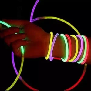 مجموعة عصا مضيئة للحفلات - 100 قطعة ألوان متنوعة 8 بوصة - Image 8
