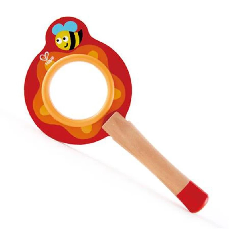 Hape Busy Bee مكبر خشبي للأطفال - لعبة تعليمية - هيب