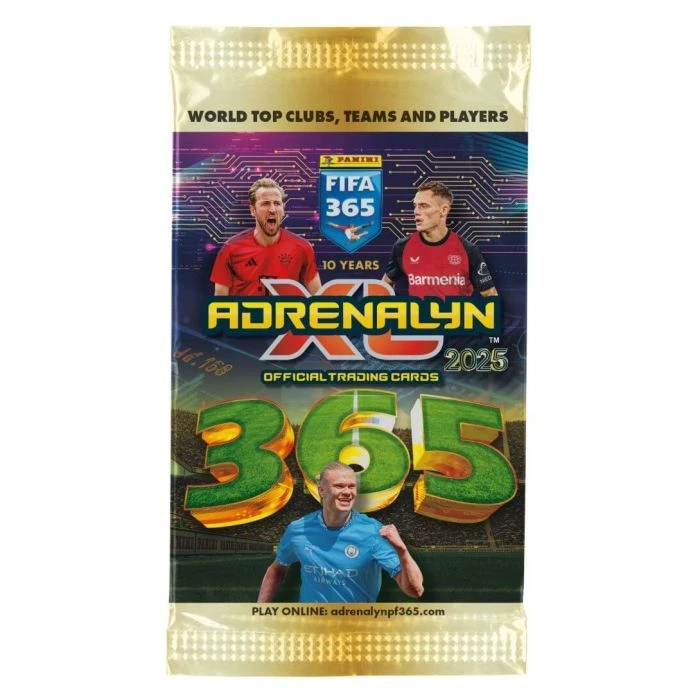 حزمة معززة لبطاقات كرة القدم Panini FIFA 365 Adrenalyn XL 2025 - بانيني