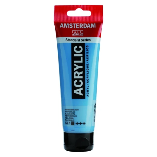 Amsterdam Acrylic Kings Blue 120ml Tube - High Lightfastness & Versatile Amsterdam Acrylic Kings Blue 120ml Tube - High Lightfastness & Versatile