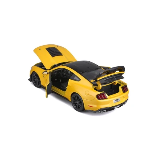 مايستو 2020 موستانج شيلبي GT500 مقياس 1:18 أصفر نموذج مصبوب - مايستو - Image 3