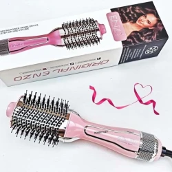 ENZO One Step Keratin Hot Air Brush EN 4115, Ceramic Coating, Black, 1000W