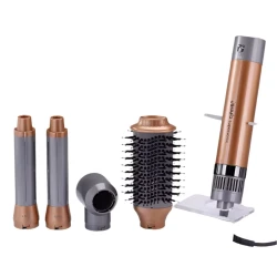 Enzo Air Styling and Drying Set 2200W Nicle Copper Hair Dryer with Multiple Attachments