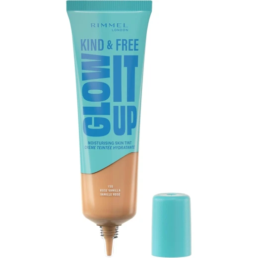 Rimmel London Kind & Free Glow It Up Liquid Foundation Rose Vanilla 150 30ml Natural Glow Makeup for Radiant Complexion Rimmel London Kind & Free Glow It Up Liquid Foundation Rose Vanilla 150 30ml Natural Glow Makeup for Radiant Complexion