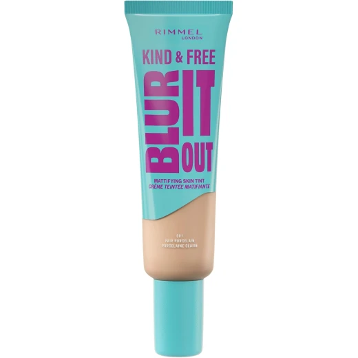 Rimmel London Kind & Free Blur It Out Mattifying Skin Tint 30ml Natural Matte Finish Foundation for Flawless Complexion