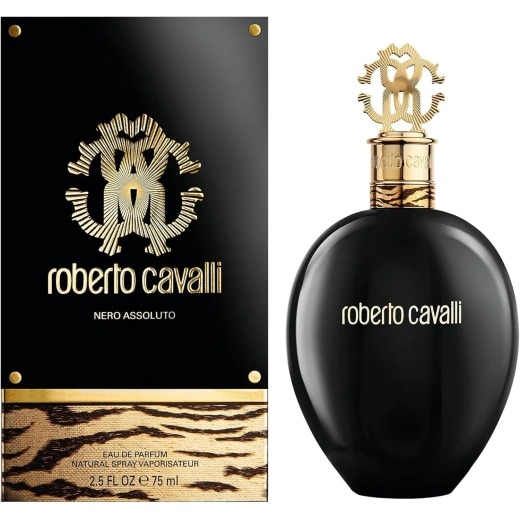 Roberto Cavalli Nero Assoluto Eau de Parfum 100ml for Women: Sophisticated Oriental Floral Fragrance, Evening Wear
