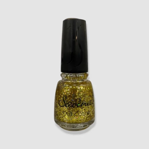 Savina Nail Color Gold Rush Shade Long Lasting Shiny Finish for Elegant Manicures