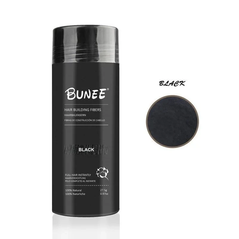 Bunee Hair Building Fibers Medium Brown for Fuller Looking Hair Instantly Conceals Thinning Areas - Bunee