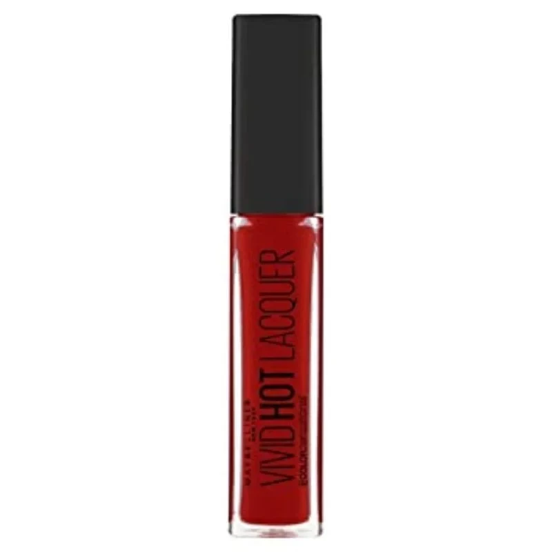 مايبيلين فيفيد هوت لاكيه ملمع شفاه 72 كلاسيك لمعان مكثف ولون قابل للبناء - Maybelline
