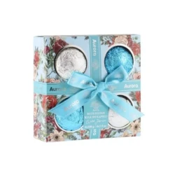Aurora Spa Bath Bombs Gift Set Wild Jasmine Fragrance 4 x 100g for Relaxing Spa at Home