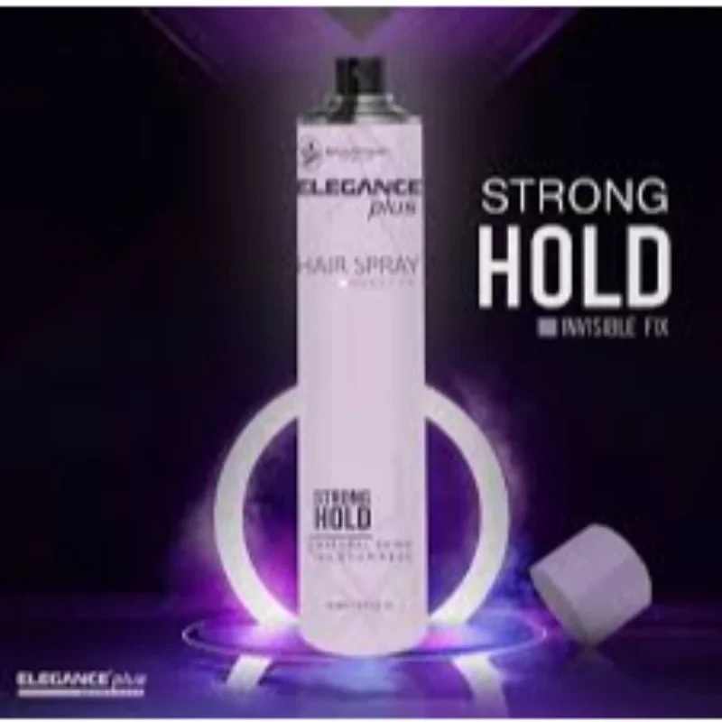 Elegance Strong Hair Spray 400 ml Long Lasting Hold For All Hair Styles - Elegance