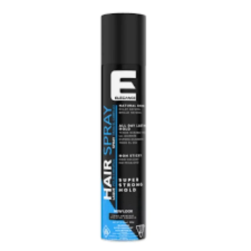 Elegance Very Strong Hold Hair Spray 400 ml for Long Lasting Style and Frizz Control - Elegance
