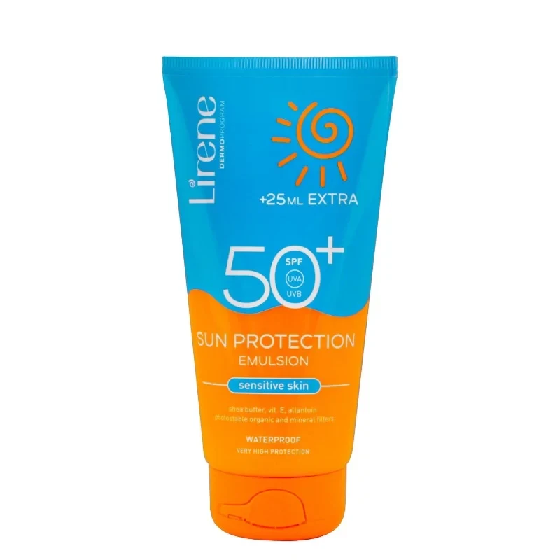 Lirene Photostable Sunscreen Lotion SPF 50+ for Sensitive Skin Waterproof High Protection - Lirene