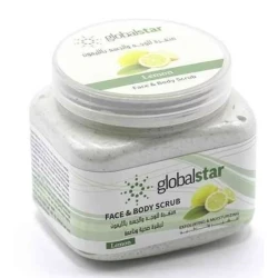 Globalstar Lemon Face and Body Scrub 500ml Exfoliating for Smoother Fresher Skin