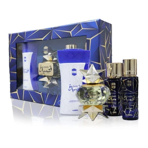 مجموعة هدايا عطر قصيدة من أجمل، تقديم فاخر لتجربة عطرية متكاملة وهدايا سهلة مجموعة هدايا عطر قصيدة من أجمل، تقديم فاخر لتجربة عطرية متكاملة وهدايا سهلة