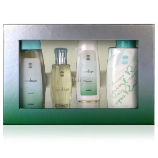 مجموعة هدايا عطر أجمل رين دروبس للنساء، عطر أنيق وعصري، تغليف فاخر