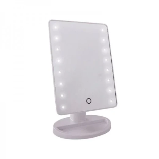 مرآة مكياج LED كبيرة موديل XR-1608 بإضاءة ساطعة ومتوازنة لتطبيق مكياج وعناية بالبشرة بدقة، مرآة تسريحة واسعة للاستخدام في المنزل والسفر مرآة مكياج LED كبيرة موديل XR-1608 بإضاءة ساطعة ومتوازنة لتطبيق مكياج وعناية بالبشرة بدقة، مرآة تسريحة واسعة للاستخدام في المنزل والسفر
