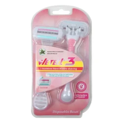 Wetell 3 Stainless Steel Blades Razor for a Smooth and Precise Shave