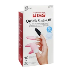 KISS KSO01 Quick Soak Off Nail Polish Remover for Fast and Easy Manicure Removal
