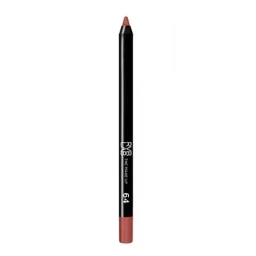 قلم شفاه آر في بي لاب مقاوم للماء درجة 64 لتحديد دقيق ولون مطفي يدوم طويلاً - RVB LAB MAKEUP