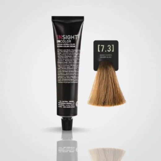 Insight Incolor Golden Blond Hair Color 7.3 100ml Professional Permanent Dye for Rich Shine and Even Coverage