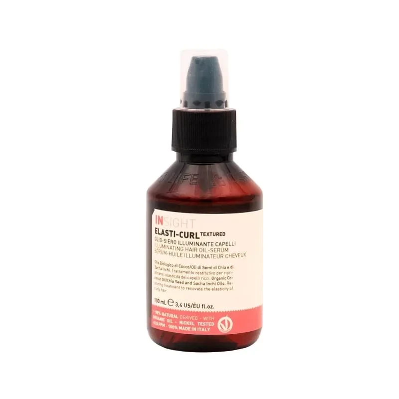 Insight Elasti Curl Illuminating Hair Serum for Enhanced Shine and Frizz Control 100ml - Insight