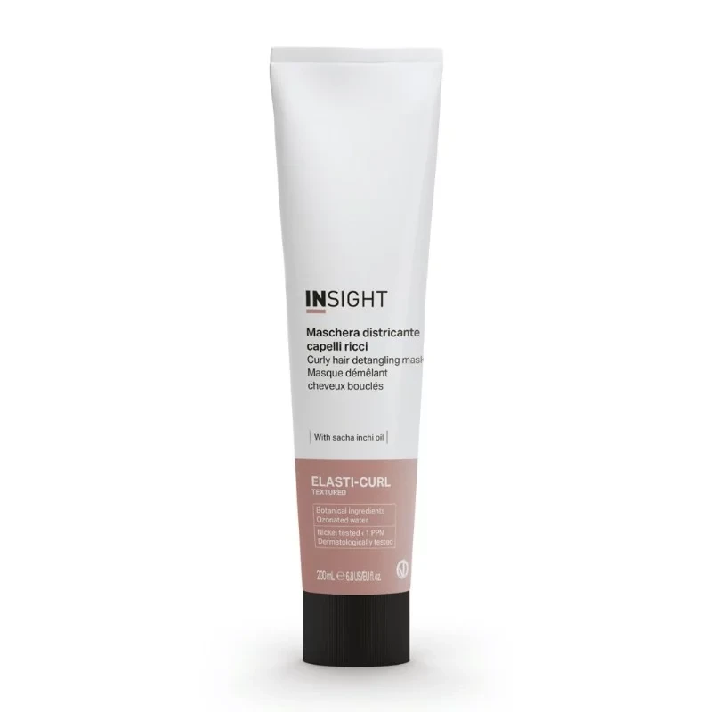 Insight Elasti-Curl Detangling Mask for Curly and Wavy Hair 200 ml Softens Improves Elasticity Reduces Frizz - Insight