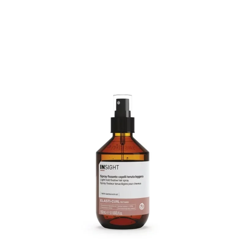Insight Elasti-Curl Light Hold Fixative Hair Spray 150ml for Enhanced Curl Definition and Frizz Control - Insight