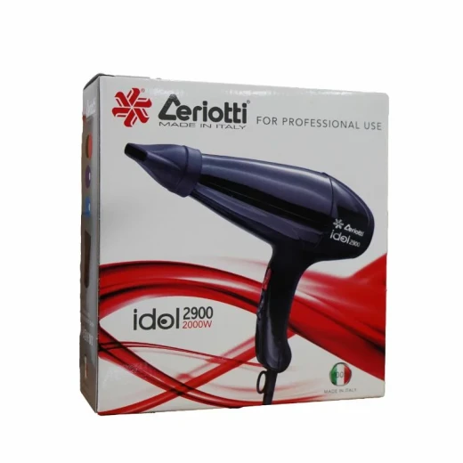 مجفف شعر احترافي Ceriotti Idol 2900 للتجفيف السريع وتصفيف بجودة الصالونات