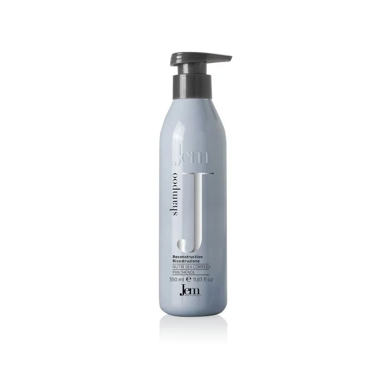 Jem Reconstruction Shampoo for Damaged Hair Gentle Cleansing Frizz Reduction 350ml - Jem