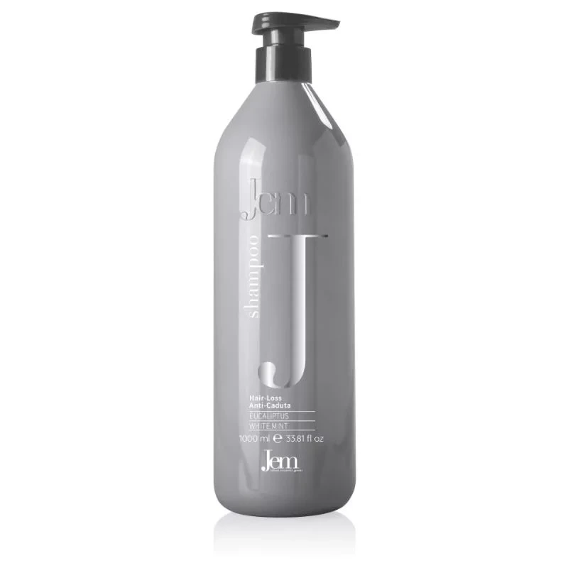 Jem Anti-Hair Loss Shampoo 1000 ml Gentle Scalp Cleansing for Reduced Breakage and Fuller Hair - Jem