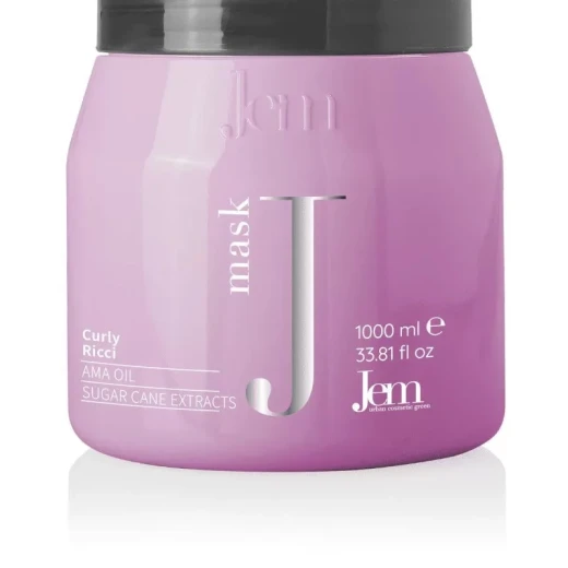 Jem Curly Hair Mask 1000ml Deep Hydration and Frizz Control for Defined Wavy Hair Jem Curly Hair Mask 1000ml Deep Hydration and Frizz Control for Defined Wavy Hair