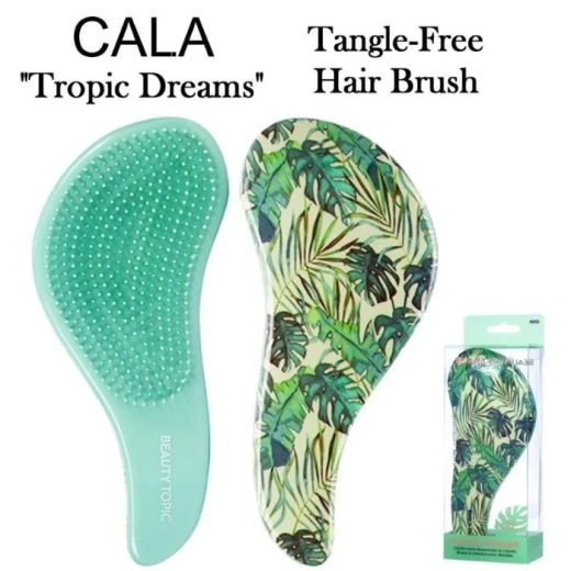Cala Hair Detangler Brush Tropic Dreams Gentle Knot Removal for Wet or Dry Hair Cala Hair Detangler Brush Tropic Dreams Gentle Knot Removal for Wet or Dry Hair