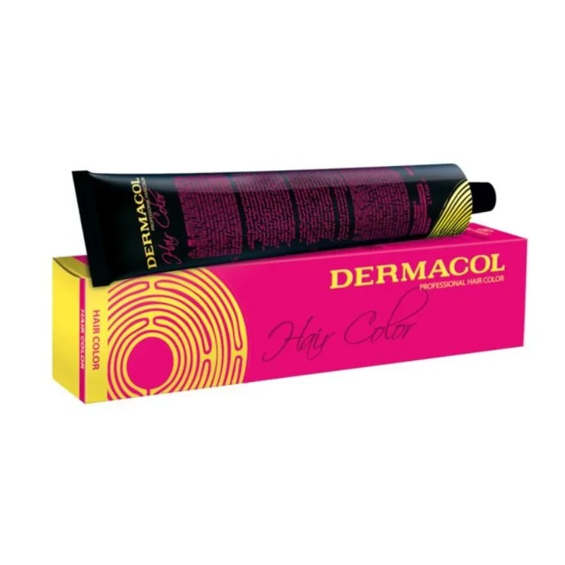 صبغة شعر ديرماكول أشقر ذهبي داكن درجة 6/35 للحصول على لون غني ولمعان - DERMACOL