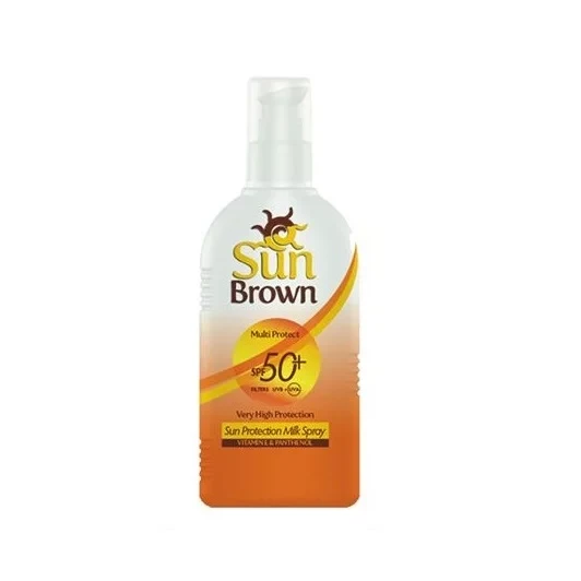 Sun Brown Sun Milk SPF 50 High Protection UVA UVB Broad Spectrum 200 ml for Face and Body - Sun Brown