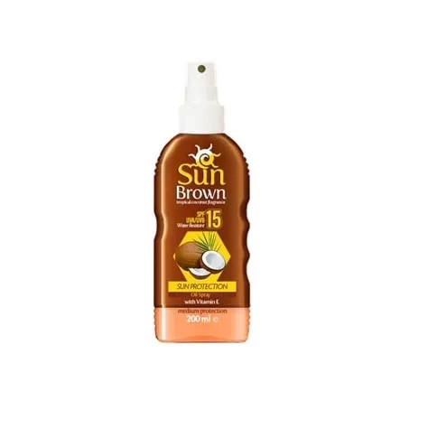 بخاخ واقي من الشمس صن براون SPF 15 حجم 200 مل لتسمير طبيعي ومتساوٍ بخاخ واقي من الشمس صن براون SPF 15 حجم 200 مل لتسمير طبيعي ومتساوٍ