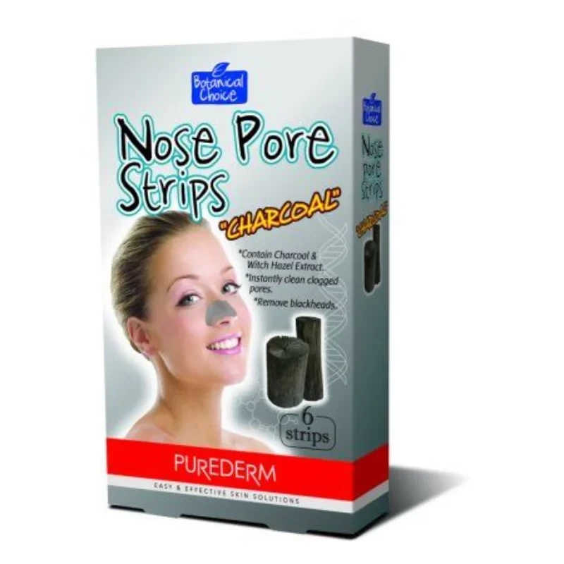 بيور ديرم لصقات الأنف لإزالة الرؤوس السوداء وتنظيف المسام عبوة 6 قطع - PUREDERM