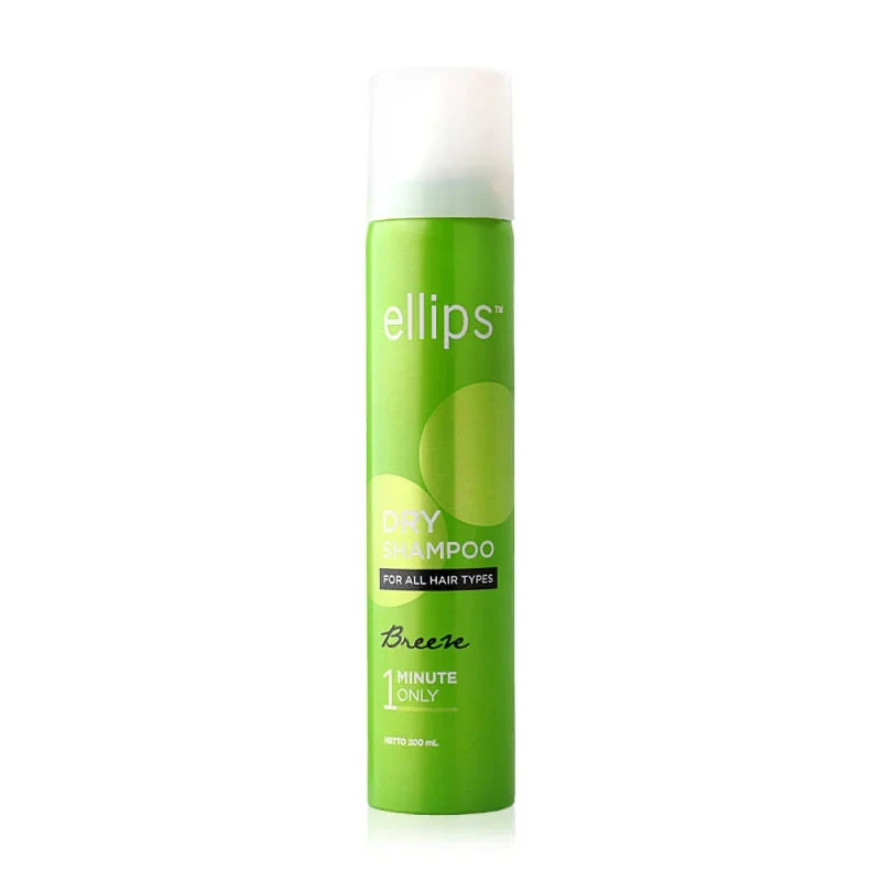 Elips Dry Shampoo Breeze 200 ml Refreshing Hair Refresher Absorbs Oil Adds Volume - Ellips