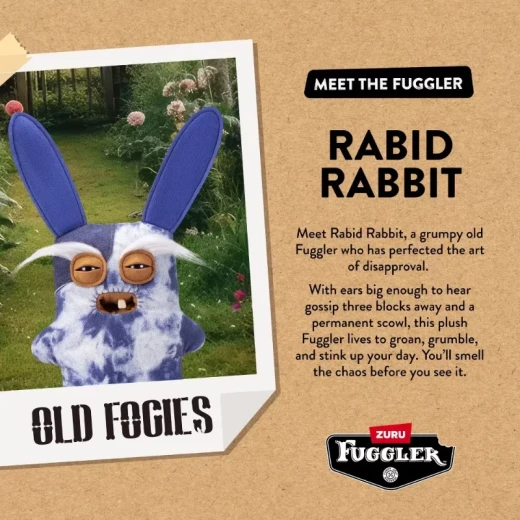 دمية فوجلر المحشوة 9 بوصة – سلسلة Old Fogies الإصدار الأول – الأرنب المسعور (Rabid Rabbit) - زورو - Image 4