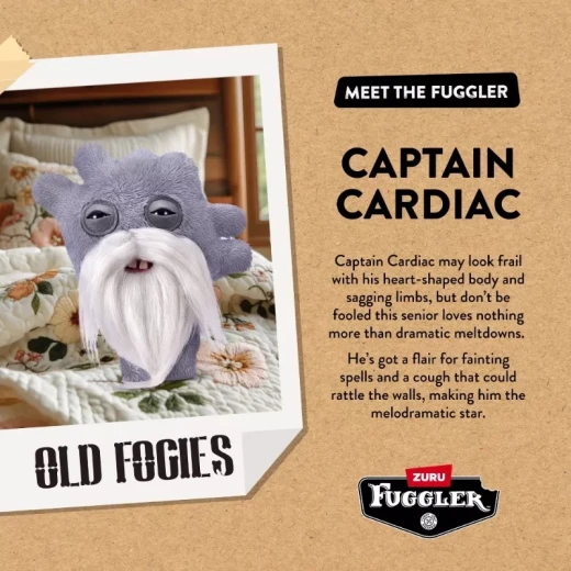 دمية فوجلر المحشوة 9 بوصة – سلسلة Old Fogies الإصدار الأول – كابتن كاردياك (Captain Cardiac) - زورو - Image 4