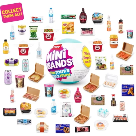 كبسولات Mini Brands – املأ الثلاجة (Fill the Fridge) السلسلة الأولى – جرافيتي PDQ - زورو - Image 5