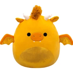 Jazwares Squishmallows- Little Plush 5" Mister the Orange Dragon with Sparkle Belly