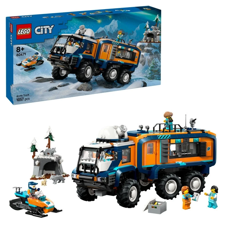 LEGO Arctic Explorer Science Lab Truck – 1064 Pieces, Adventure-Themed Building Set for Kids, Explore & Discover - LEGO