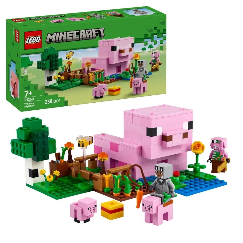 LEGO The Baby Pig House – 238 Pieces, Cute Animal-Themed Building Set for Kids, Fun & Imaginative Play - LEGO